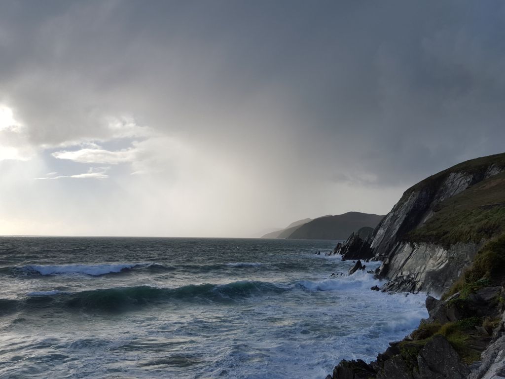 I Braved Fierce Winds Big Waves and a Tourist Bus Blocking the Road to Get This Picture on the Wild Atlantic Way Co. Kerry wallpaper