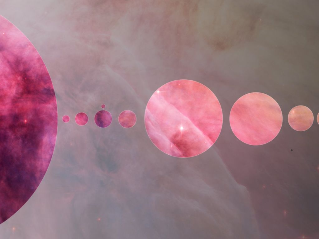 I Made a Solar System Wallpaper Featuring the Orion Nebulae wallpaper
