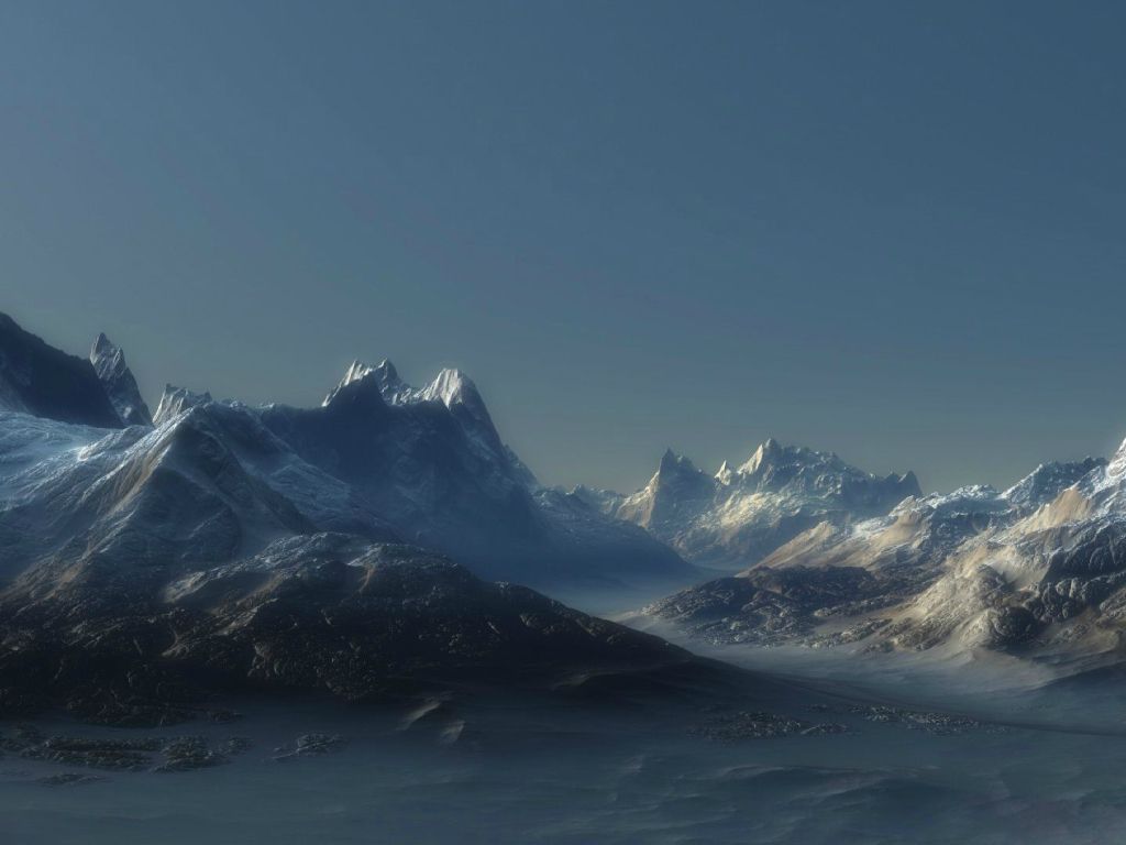 Icy Mountains wallpaper