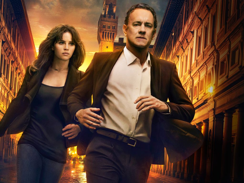 Inferno Tom Hanks Felicity Jones 5K wallpaper