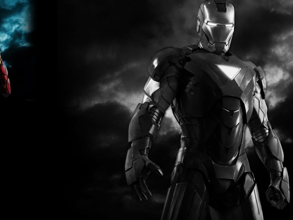 Mobile wallpaper Iron Man Comics Black  White 1132399 download the  picture for free