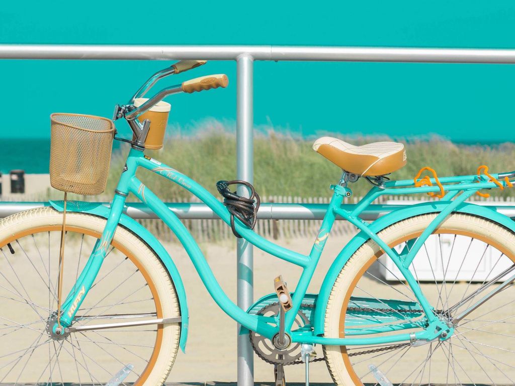 ITAP of a Bike at the Beach wallpaper