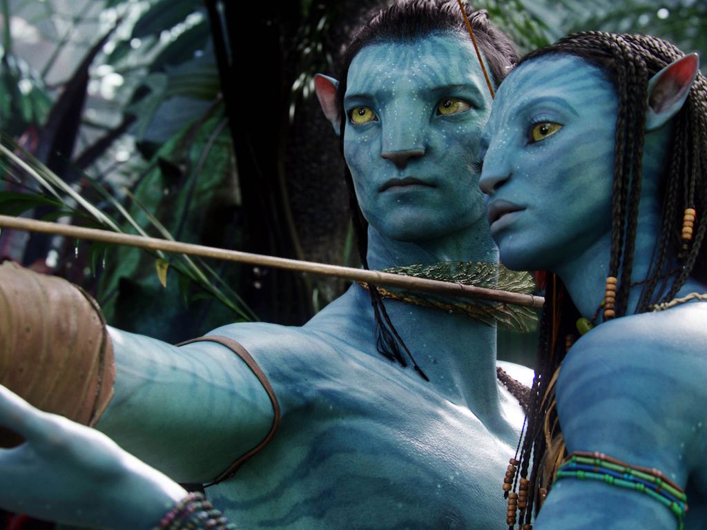 Jake Sully and Neytiri in Avatar wallpaper