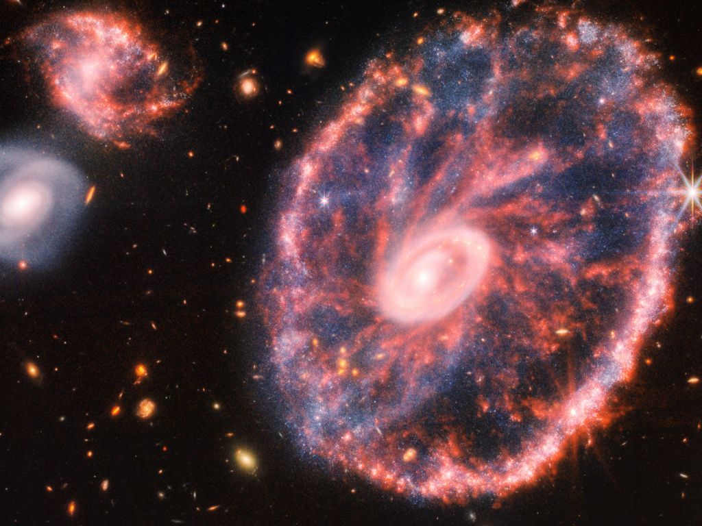 James Webb Telescope - Cartwheel Galaxy wallpaper