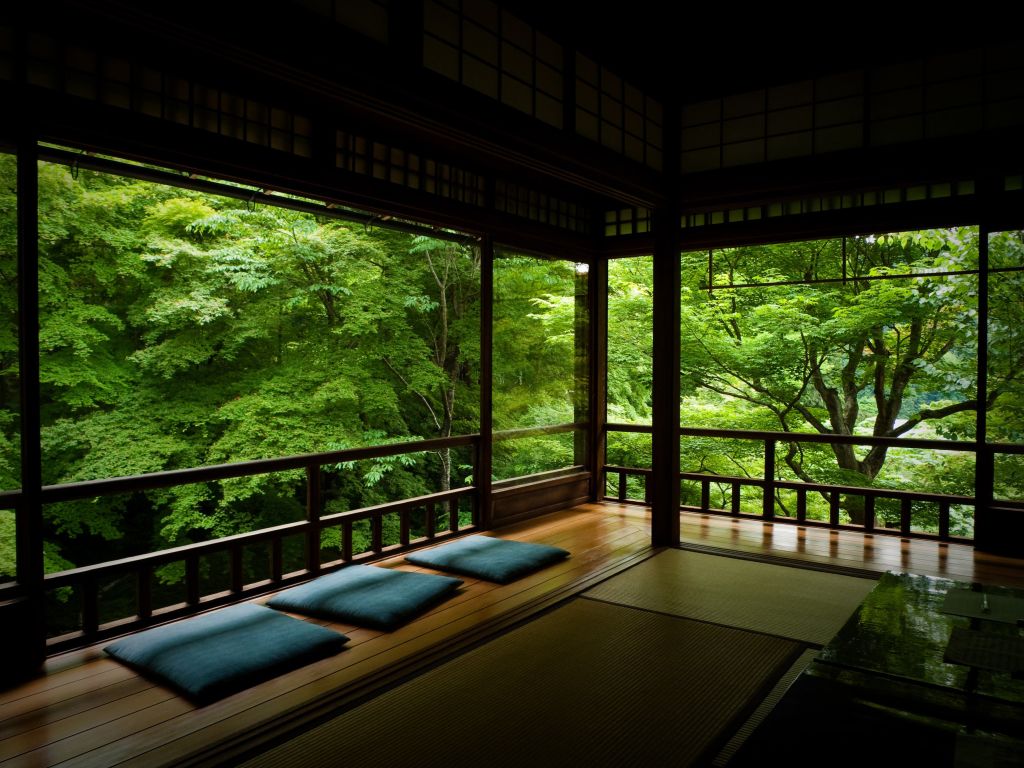 Japanese Tea Room wallpaper