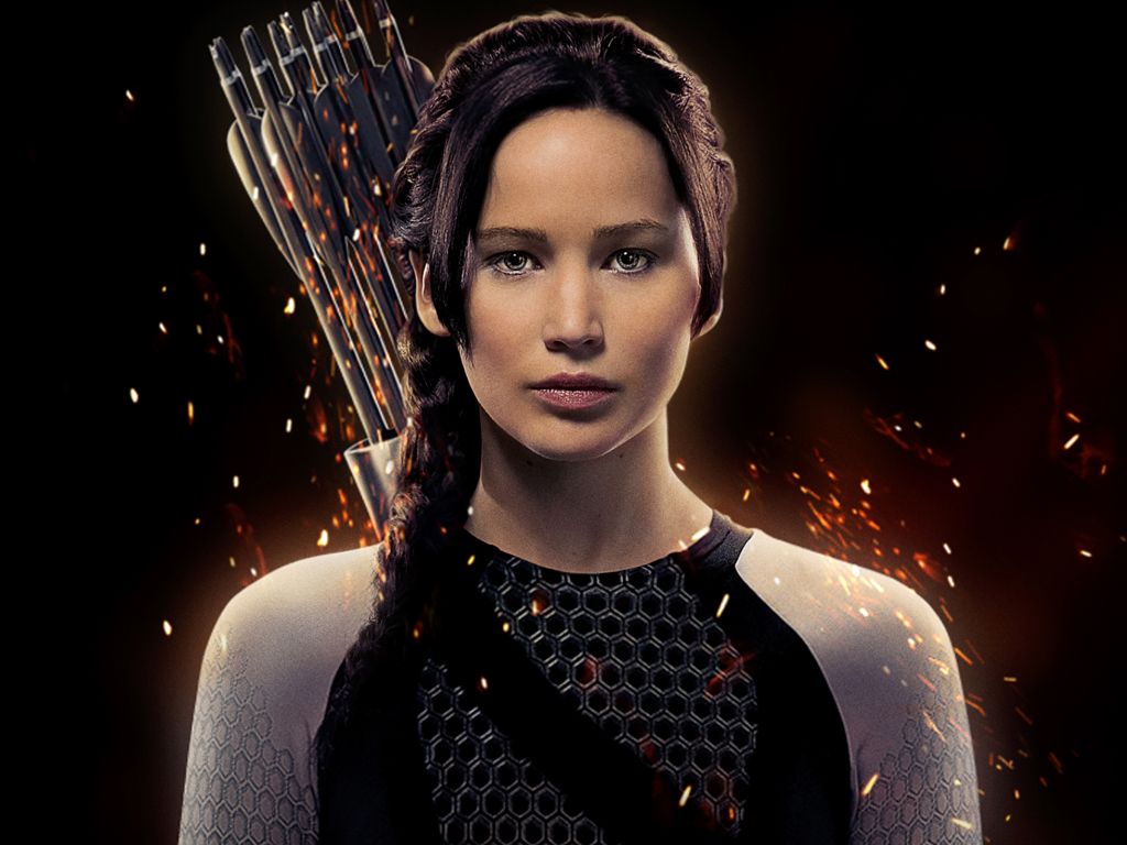 Jennifer Lawrence as Katniss wallpaper
