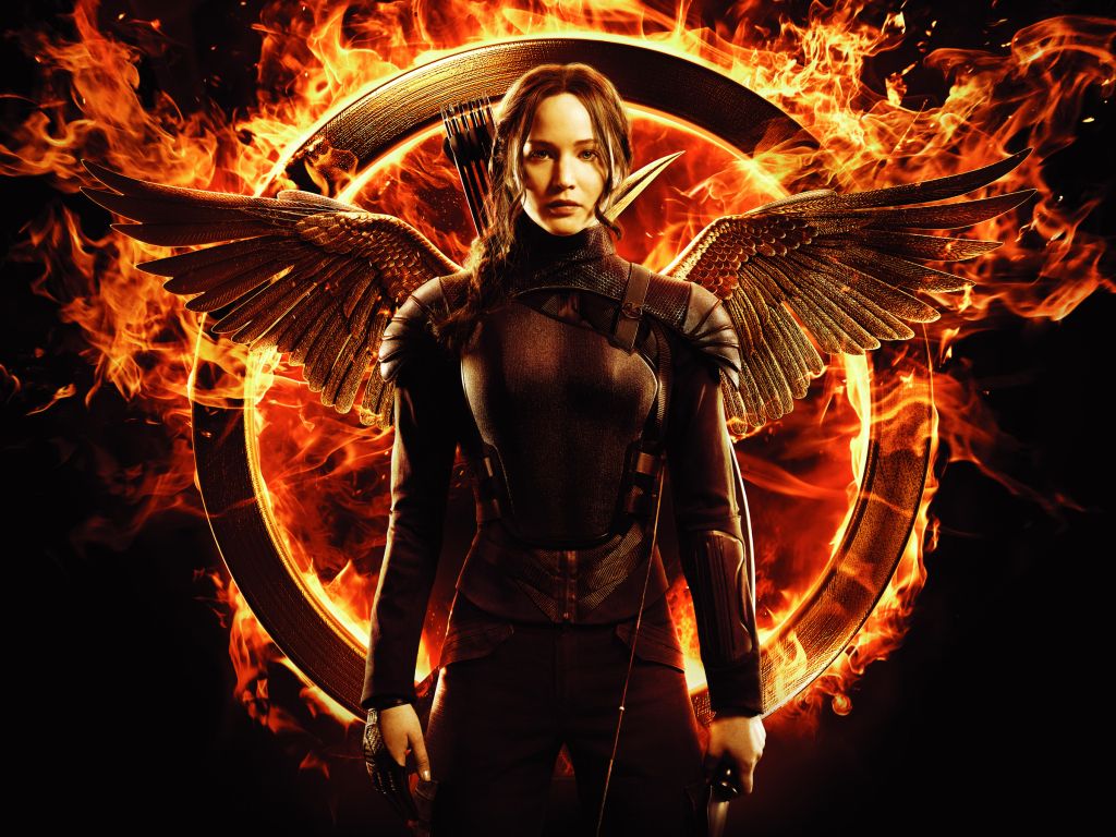 Jennifer Lawrence in Hunger Games Mockingjay wallpaper
