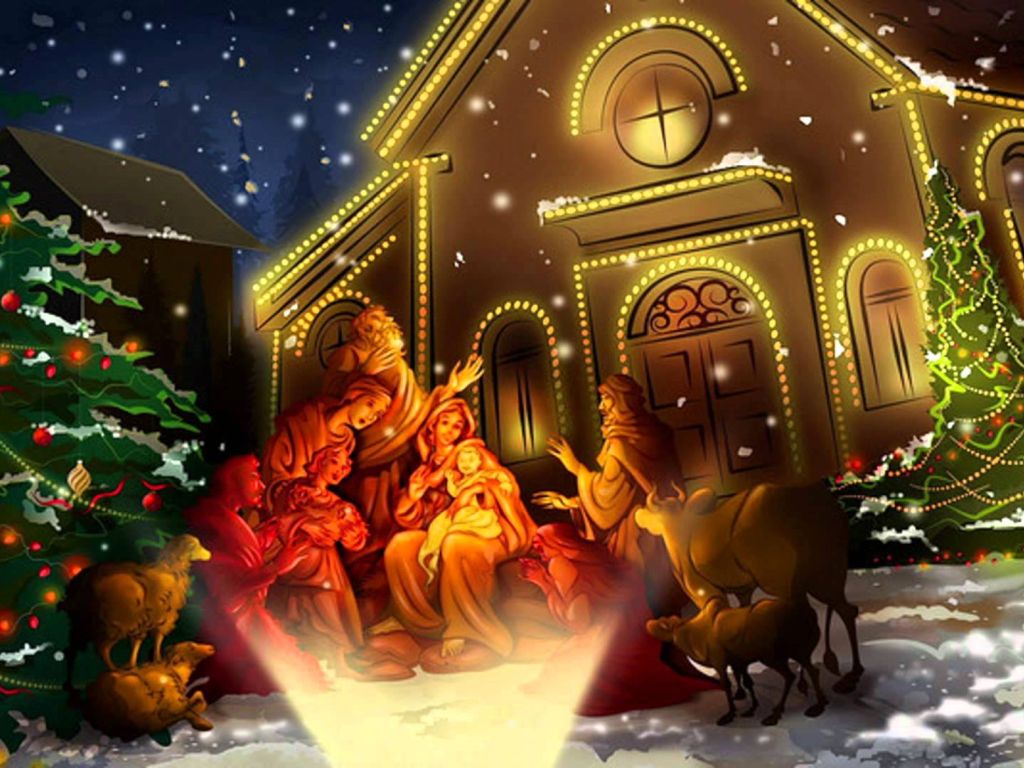 Hình nền sinh nhật của Chúa Giêsu mới lạ này chắc chắn sẽ khiến người xem cảm thấy ấm áp trước bức tranh của Thánh gia đình. Hãy đón xem để cảm nhận niềm vui trong mùa Giáng Sinh. 