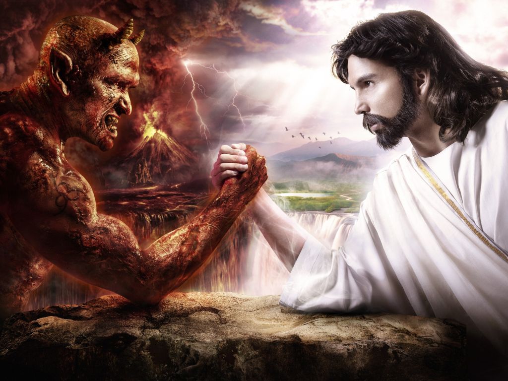 Jesus Vs Devil wallpaper