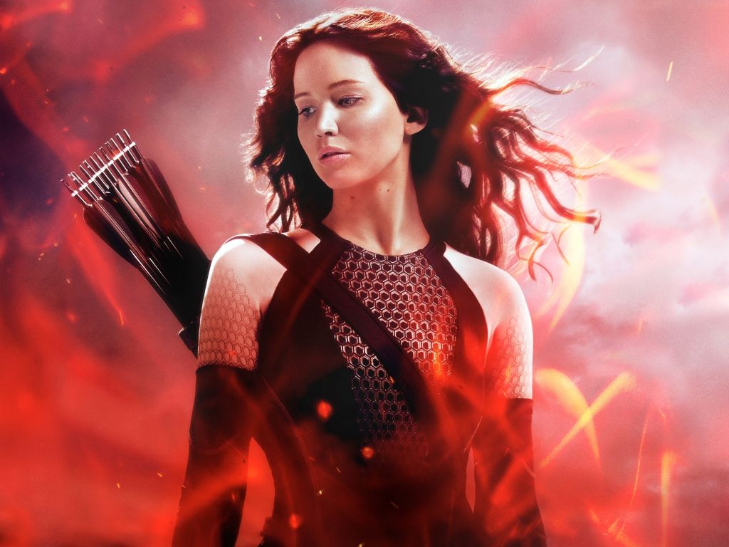 Katniss in The Hunger Games Catching Fire wallpaper