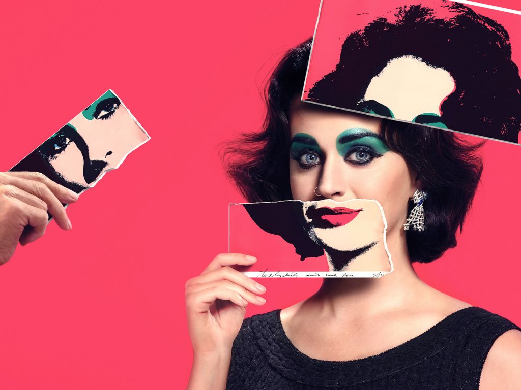 Katy Perry as Elizabeth Taylor wallpaper