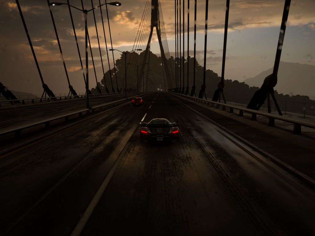 Koenigsegg Jesko on a Bridge wallpaper