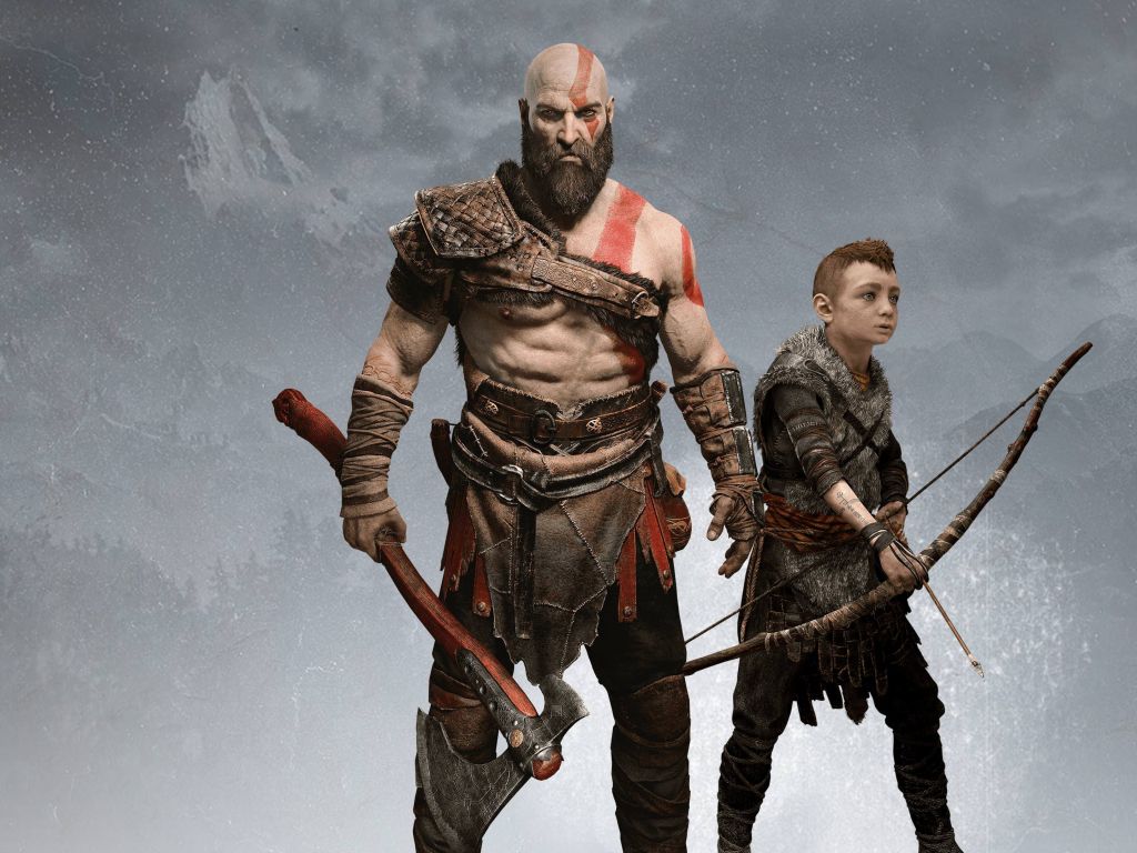 Kratos and Son wallpaper