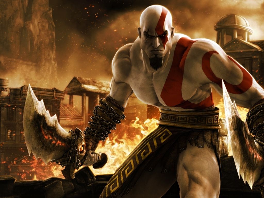 Kratos in God of War wallpaper