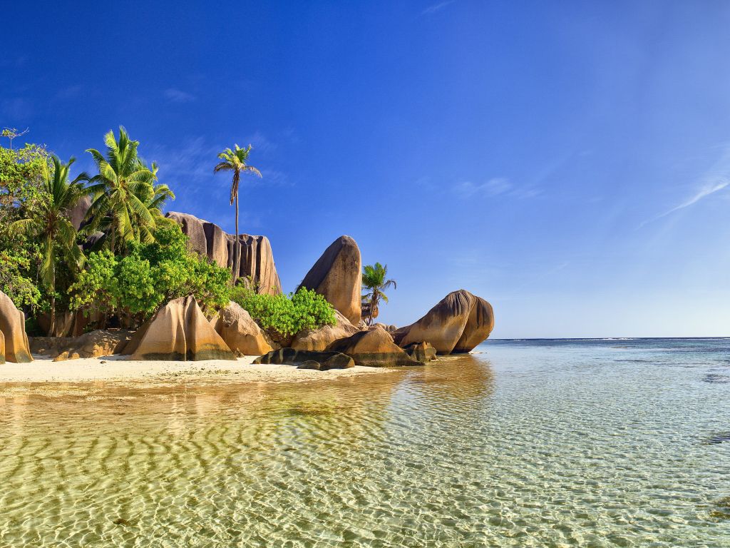 La Digue is the Third Largest Inhabited Island of the Seychelles wallpaper
