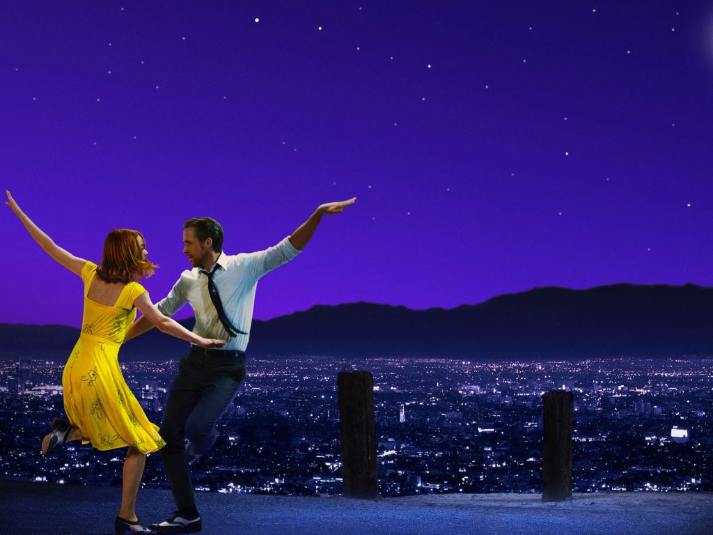 La La Land Ryan Gosling Emma Stone 4K wallpaper