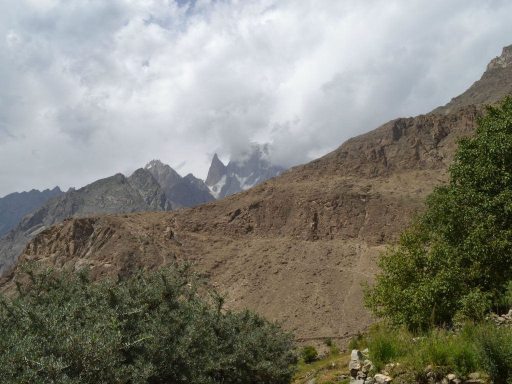 Lady Finger Mountain In Background Hunza Valley Pakistan wallpaper