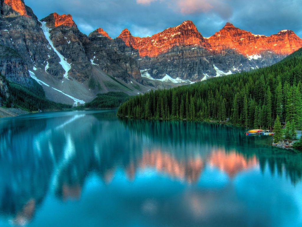 Lake and Mountain wallpaper