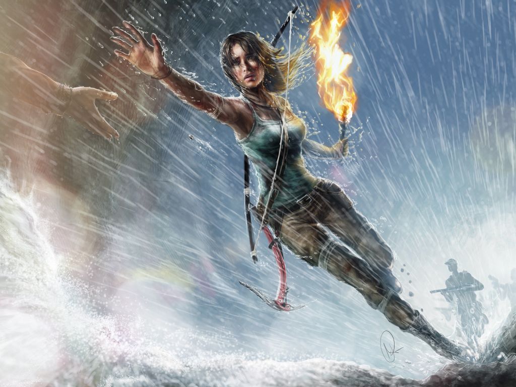 Lara Croft Artwork wallpaper