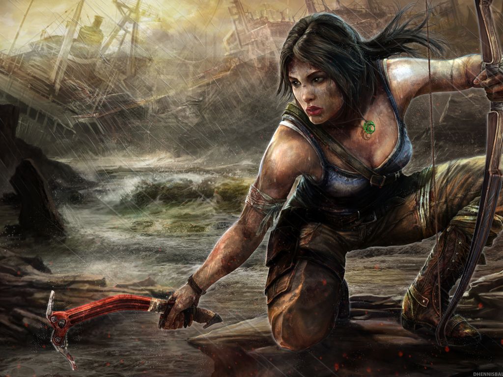 Lara Croft Tomb Raider Artwork wallpaper