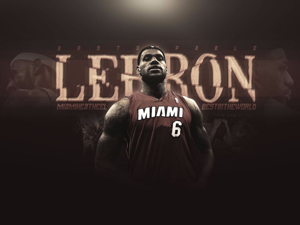 LeBron James Miami Heat 4K wallpaper