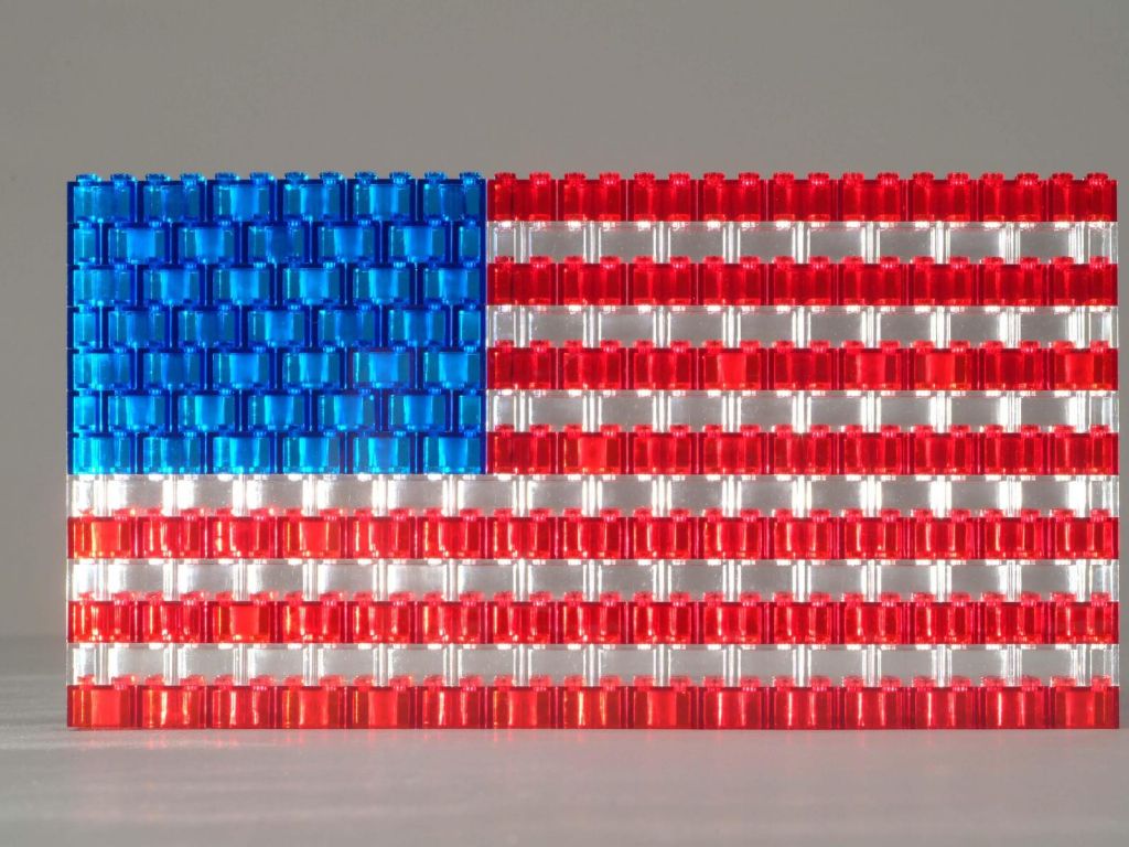 Lego American Flag wallpaper