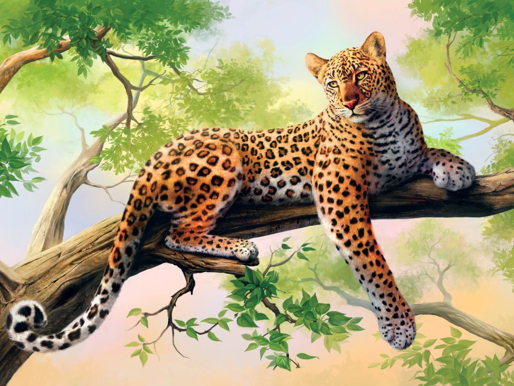 Leopard Art wallpaper