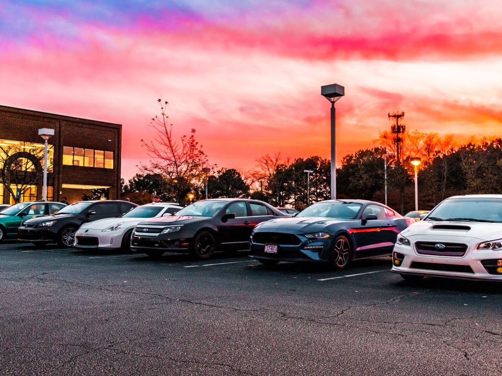 Lineup of My Squads Cars at the Clean Culture Meet in Atlanta wallpaper