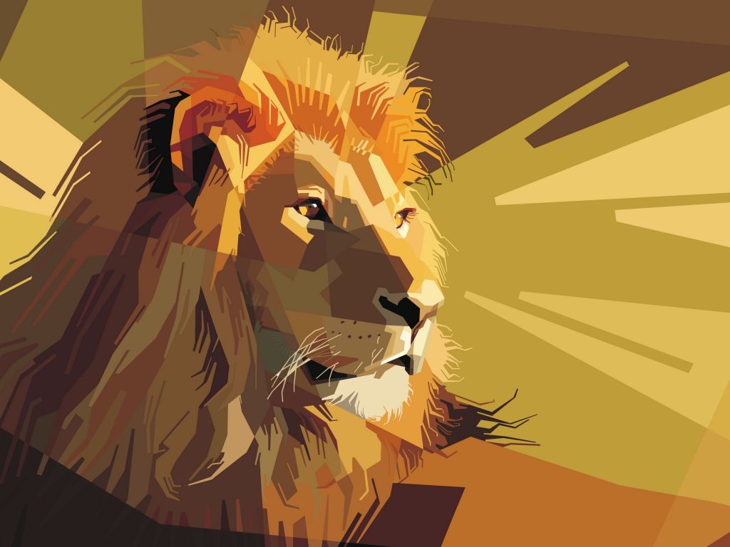 Lion Art wallpaper