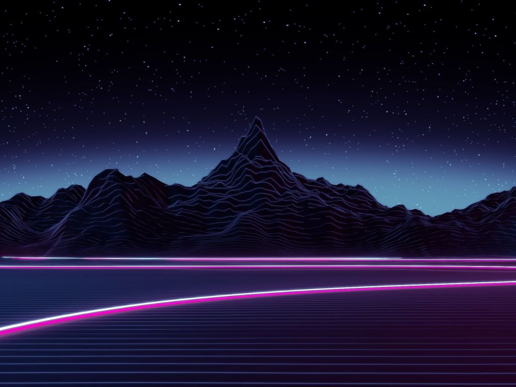 Live Mountains by Night wallpaper