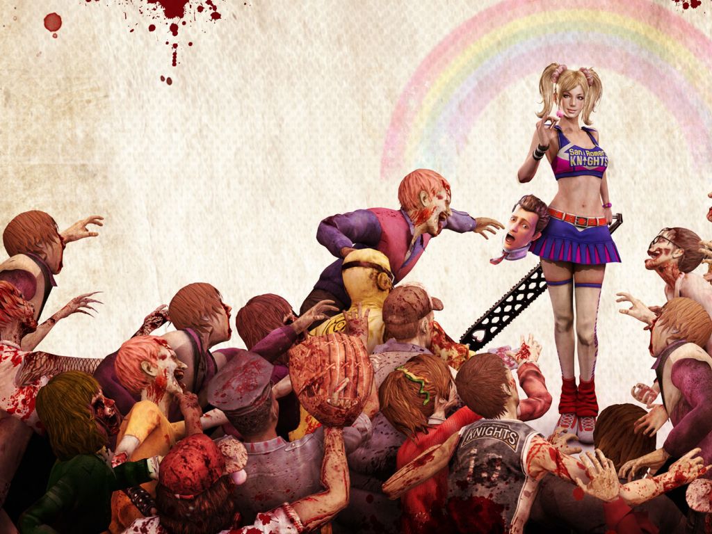 Lollipop Chainsaw Zombie Game wallpaper