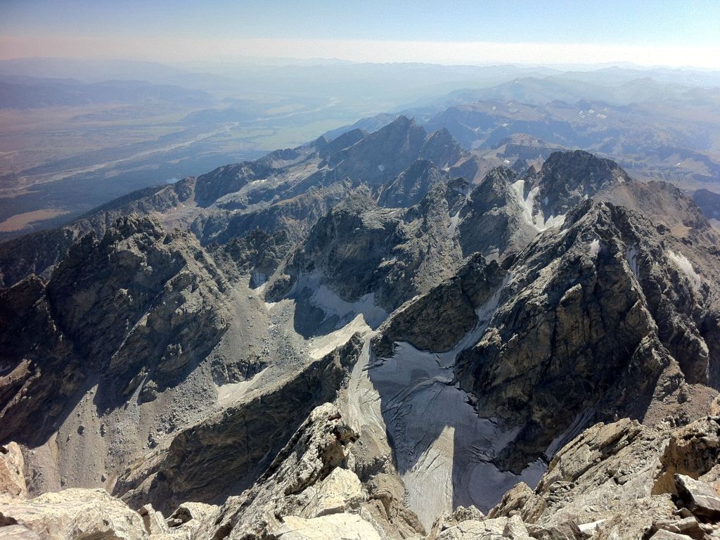 Looking South From the Summit of the Grand Teton wallpaper