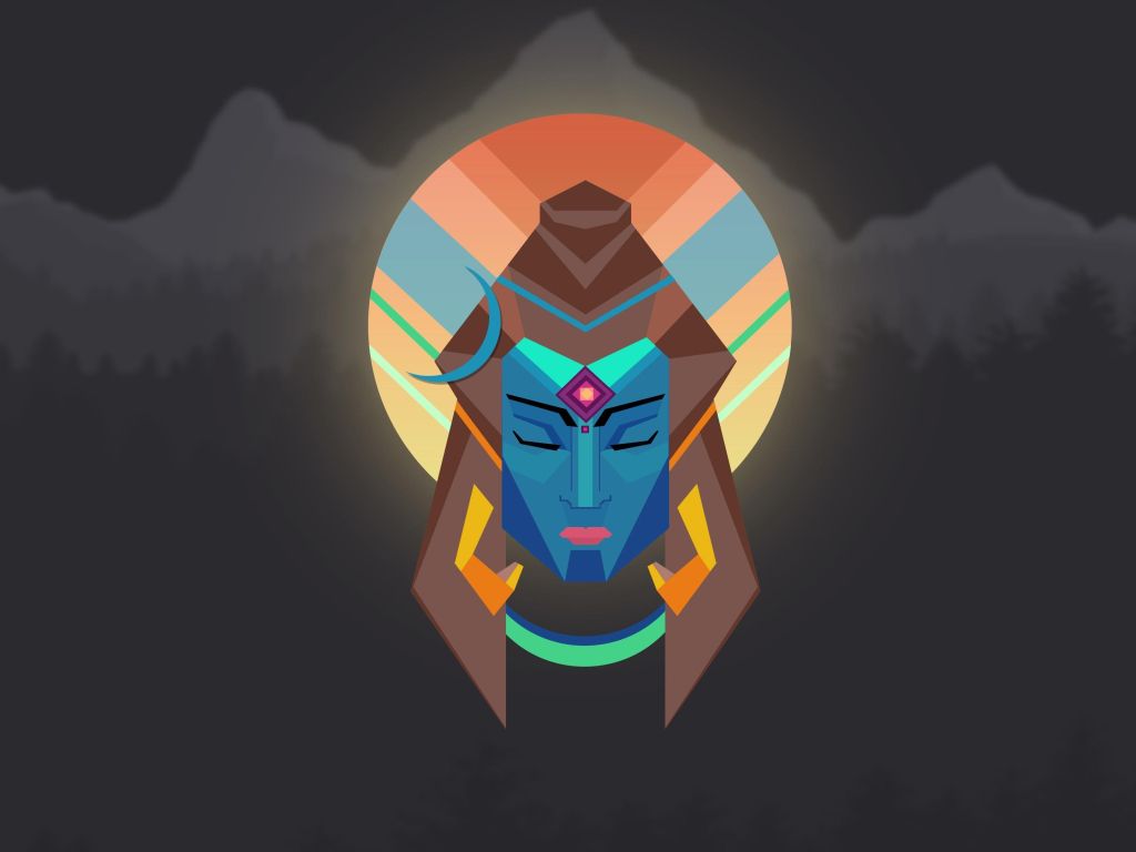 Lord Shiva Minimal - OC wallpaper