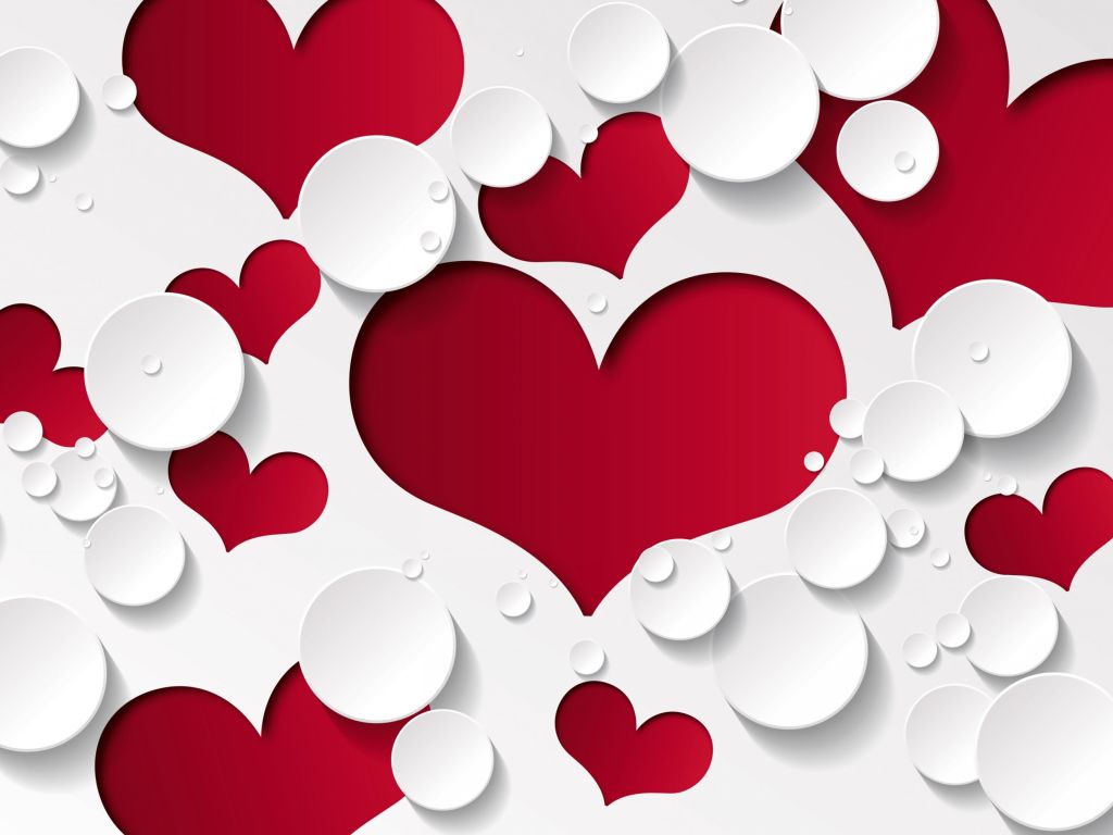 Love Heart Shaped Pattern wallpaper