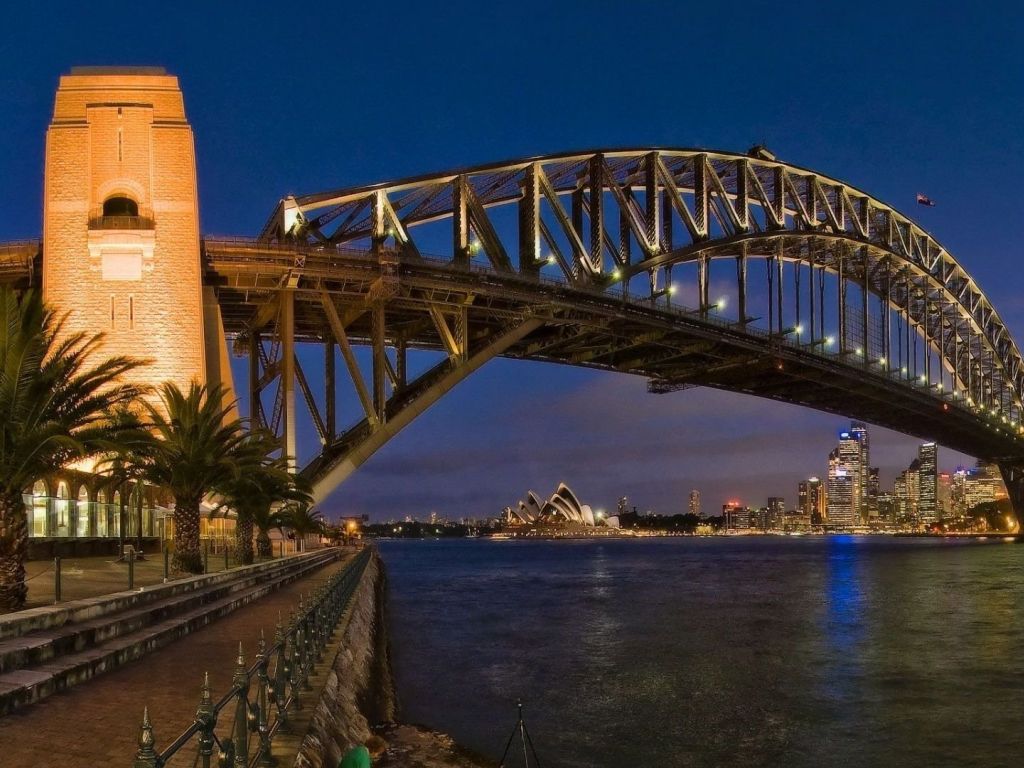 Luna Park and Bridge Sydney wallpaper