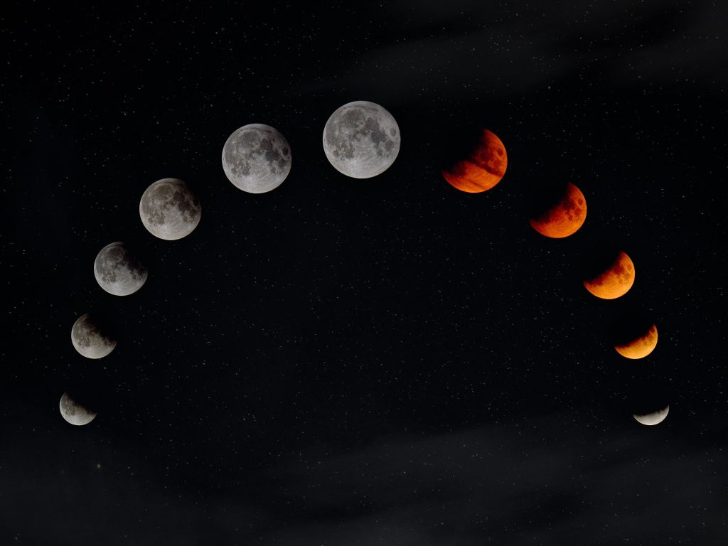 Lunar Eclipse Folkestone 2019 wallpaper