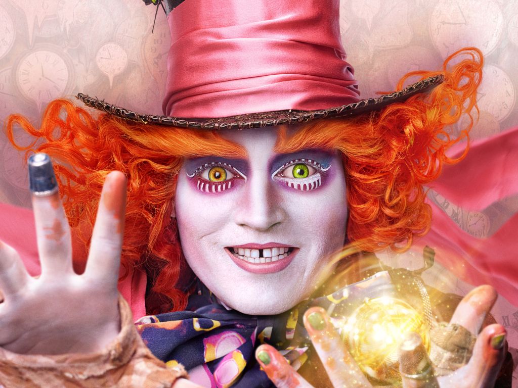 Mad Hatter Alice Through the Looking Glass wallpaper