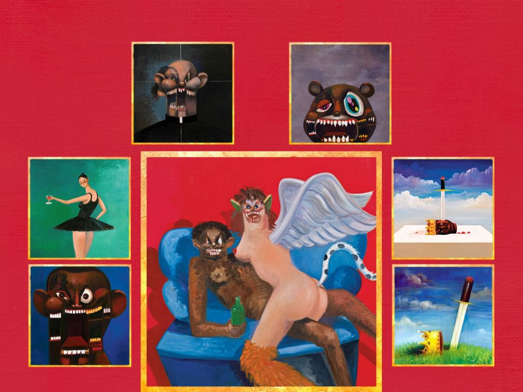 Made a My Beautiful Dark Twisted Fantasy Wall for a Friend wallpaper