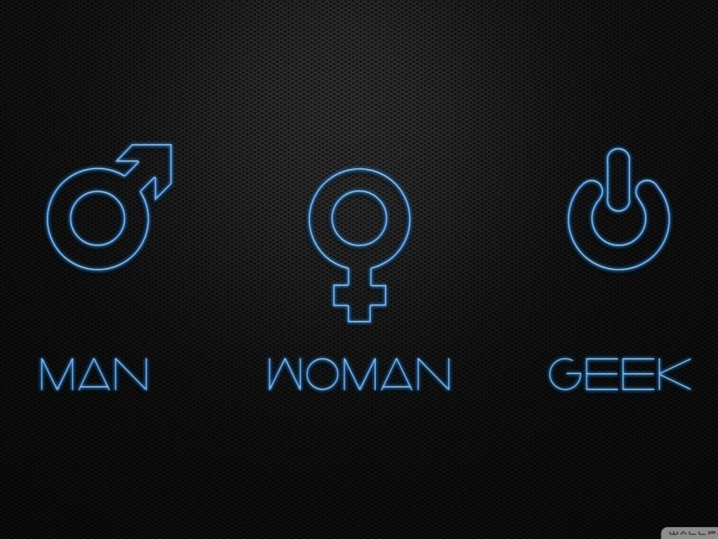Man Woman Geek wallpaper