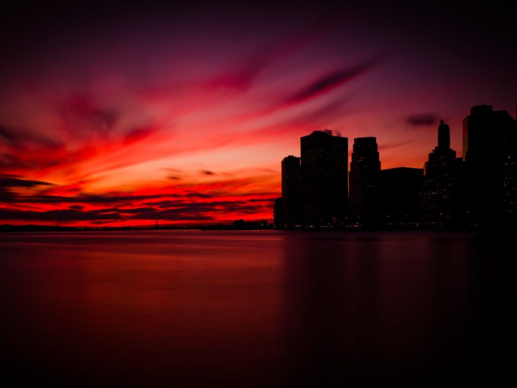 Manhattan Sunset 5199 wallpaper