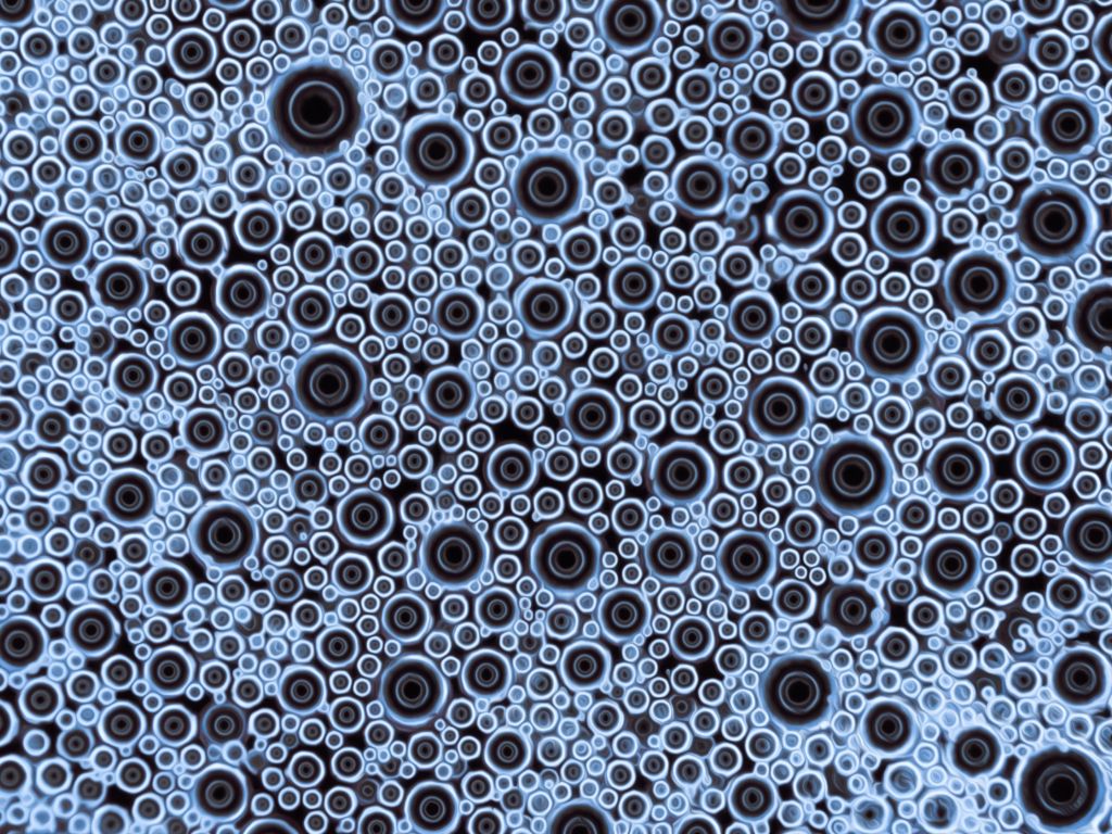 Manipulated Macro Photo of Beer Bubbles wallpaper