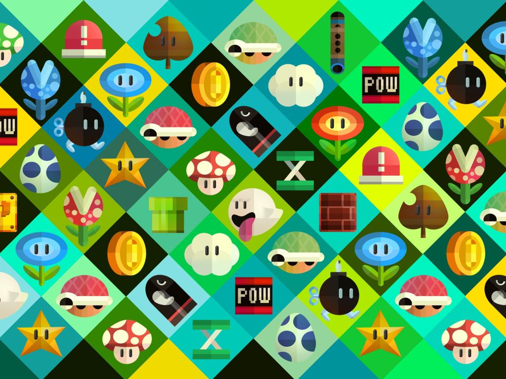 Mario Items wallpaper