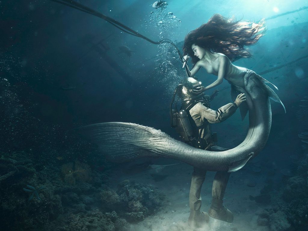 Mermaid Attack wallpaper