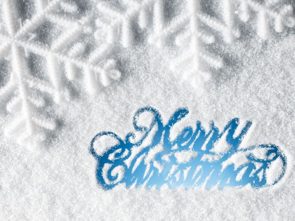 Merry Christmas Snow wallpaper