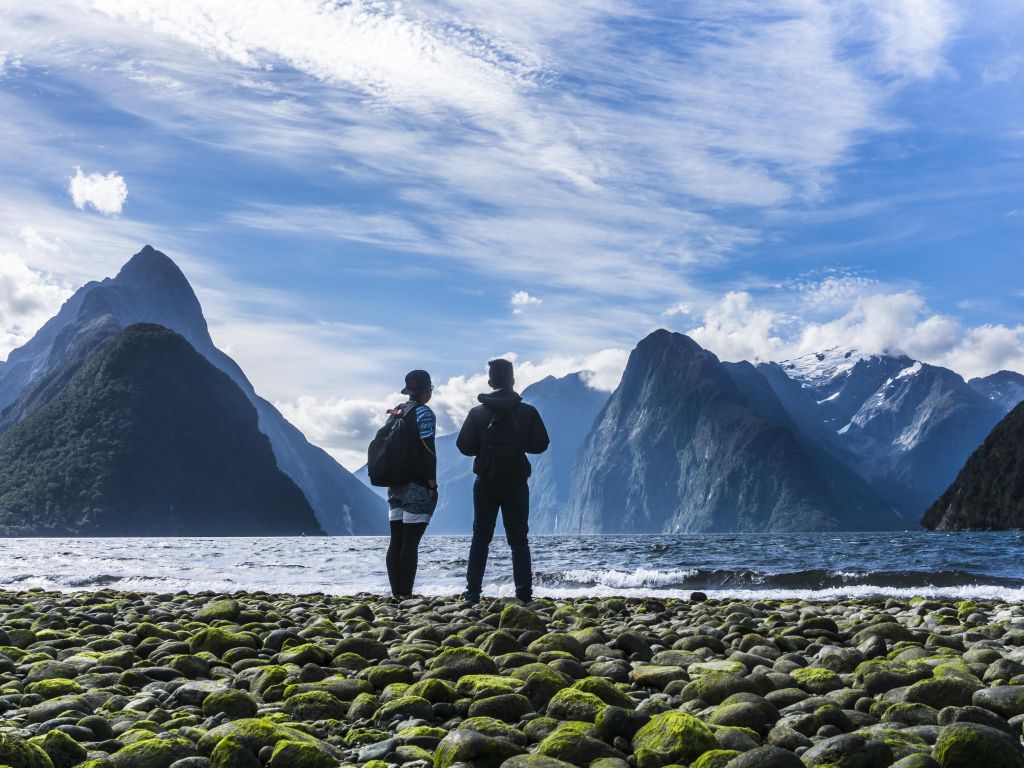 Milford Sound During Low Tide wallpaper