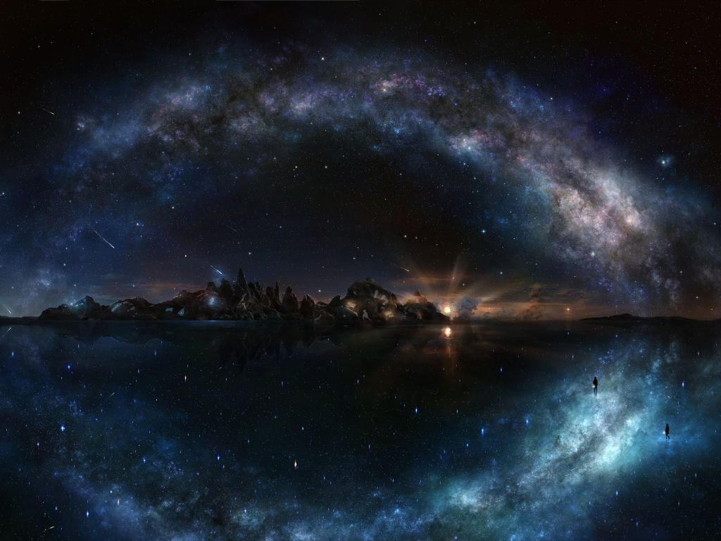 Milky Way Reflection wallpaper