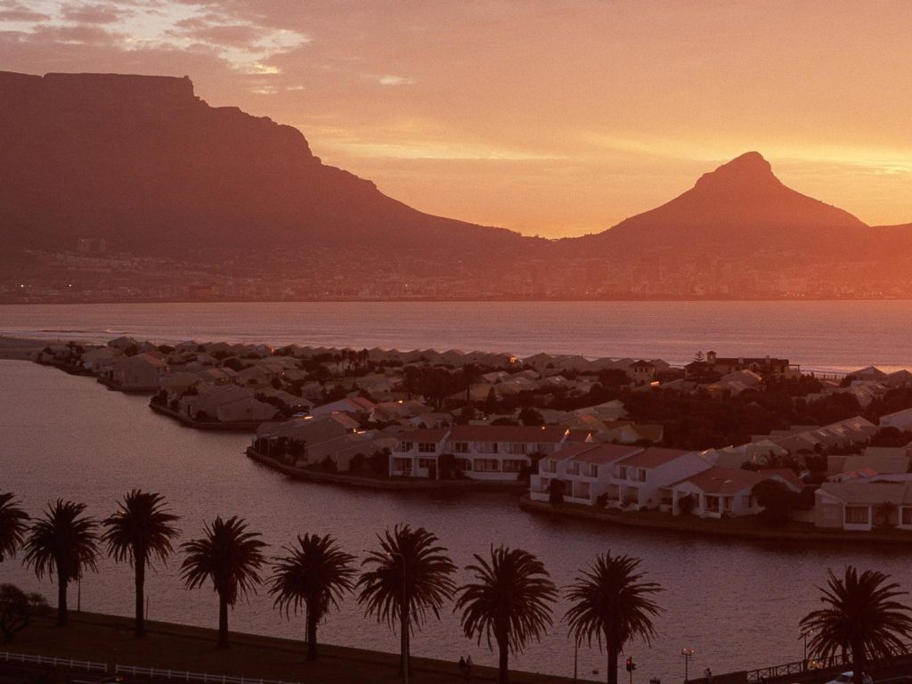 Milnerton at Table Mountain and Lions Head Cape Town South Africa wallpaper