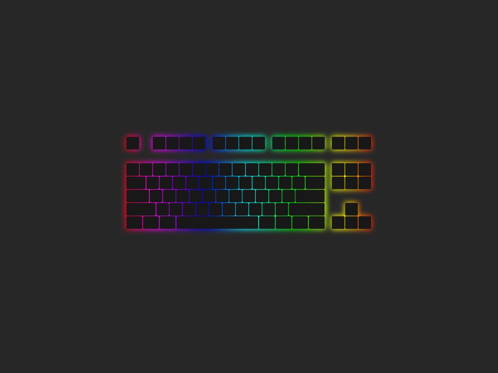 Minimal TKL RGB Keyboard X wallpaper