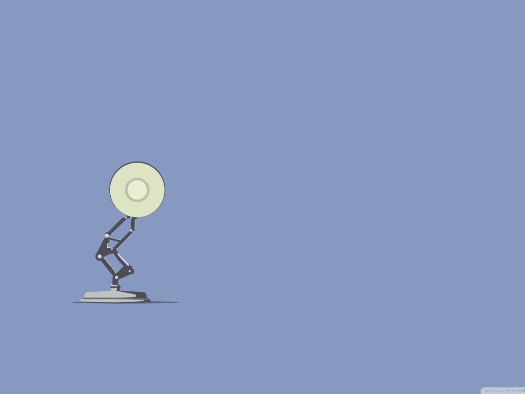 Minimalistic Pixar Lamp wallpaper