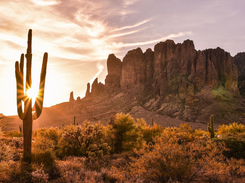 Missing the Arizona Desert a Bit Extra Today, Superstition Mountains wallpaper